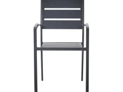 Set da pranzo da giardino 6 posti VERNIO Nero