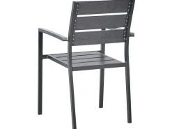 Set da pranzo da giardino 6 posti VERNIO Nero