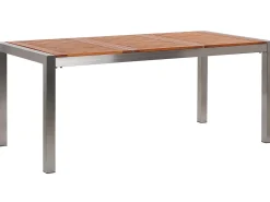 Set da pranzo da giardino 6 posti GROSSETO Legno d'eucalipto Marrone/Grigio