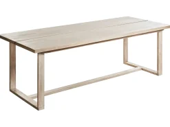 Set da pranzo da giardino 6 posti AZZANELLO Legno d'acacia Bianco sporco