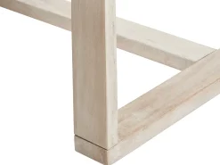 Set da pranzo da giardino 6 posti AZZANELLO Legno d'acacia Bianco sporco