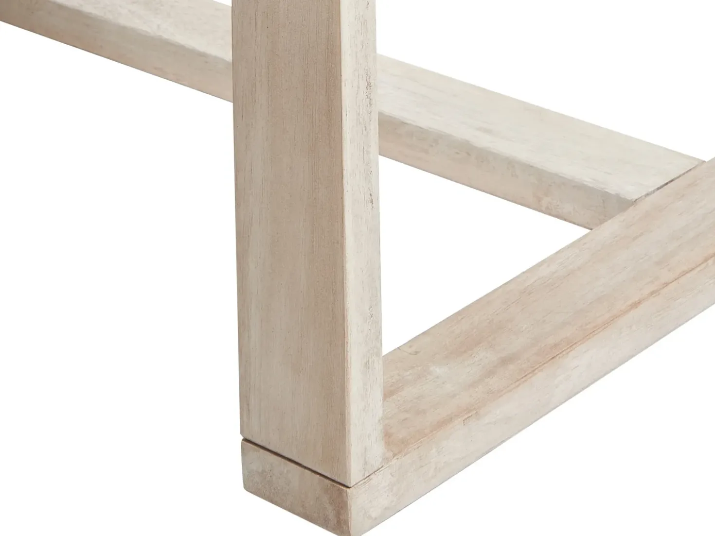Set da pranzo da giardino 6 posti AZZANELLO Legno d'acacia Bianco sporco