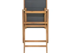 Set da pranzo da giardino con lettini 8 posti CESANA Legno d'acacia Marrone chiaro