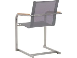 Set da pranzo da giardino 6 posti VALCANETTO/COSOLETO Metallo Grigio