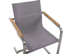 Set da pranzo da giardino 6 posti VALCANETTO/COSOLETO Metallo Grigio