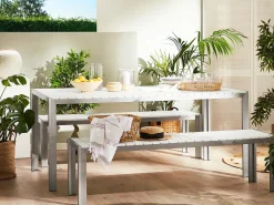 Set da pranzo da giardino 6 posti NARDO Bianco