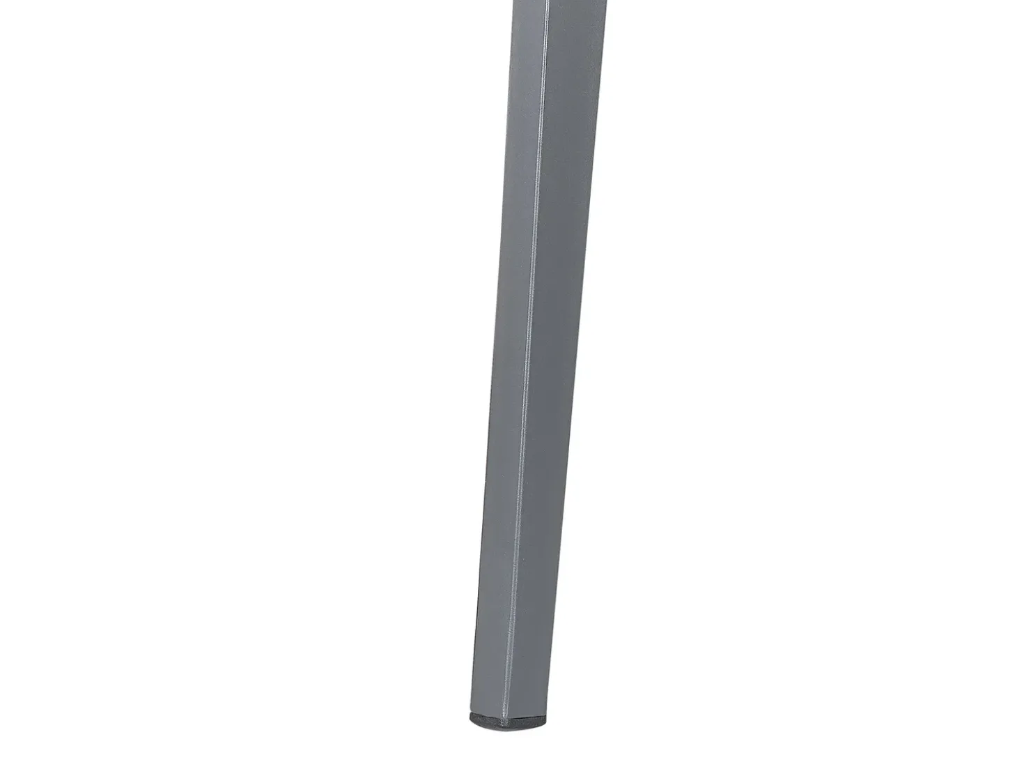 Set da pranzo da giardino 4 posti MILETO con cuscini Metallo Grigio