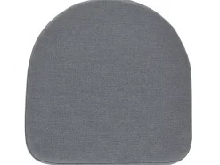 Set da pranzo da giardino 4 posti MILETO con cuscini Metallo Grigio