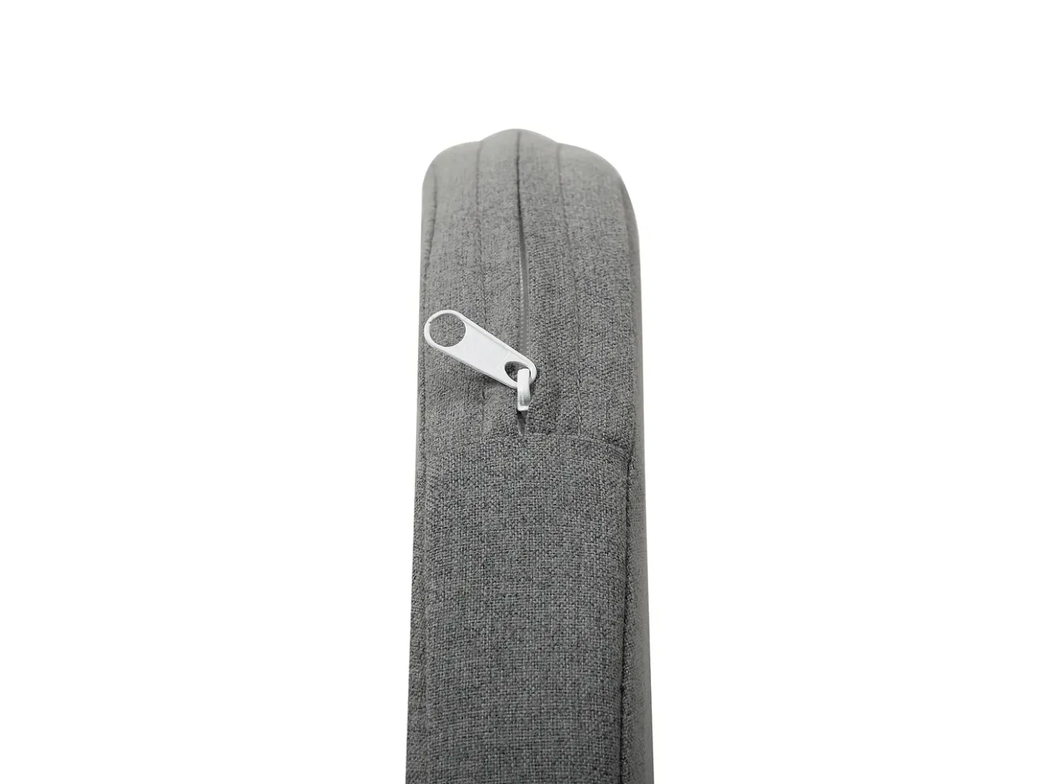 Set da pranzo da giardino 4 posti MILETO con cuscini Metallo Grigio