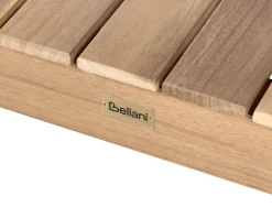Set da pranzo da giardino 6 posti CHIOGGIA Legno di acacia certificato Marrone chiaro