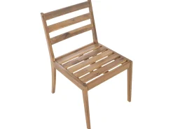Set da pranzo da giardino 6 posti CHIOGGIA Legno di acacia certificato Marrone chiaro