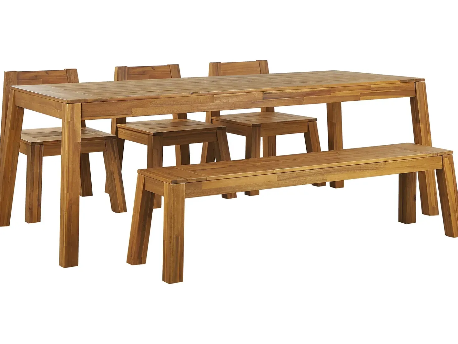 Set da pranzo da giardino 6 posti LIVORNO Legno d'acacia Marrone