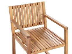 Set da pranzo da giardino 8 posti SASSARI II con cuscini Legno di acacia certificato Verde