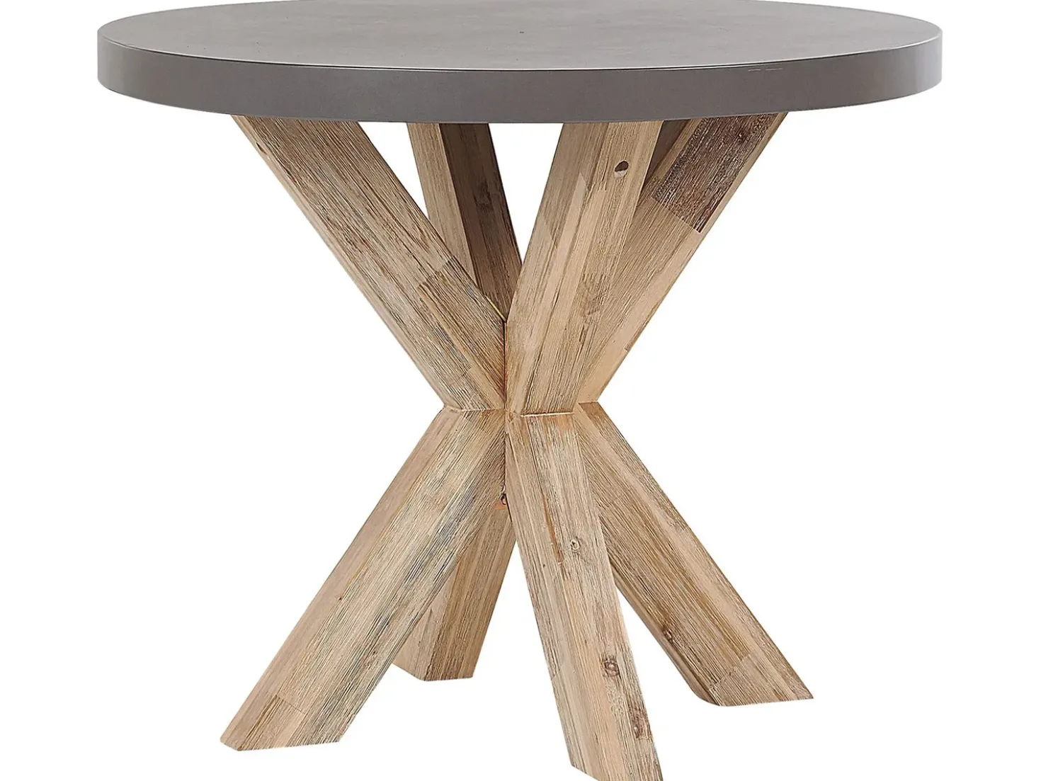 Set da pranzo da giardino con sgabelli 4 posti OLBIA/TARANTO Cemento Grigio