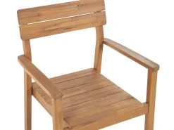 Set da pranzo da giardino 6 posti FORNELLI Legno d'acacia Marrone