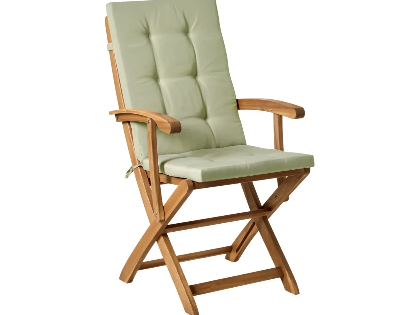 Set da pranzo da giardino 8 posti MAUI PREMIUM Legno d'acacia Verde chiaro