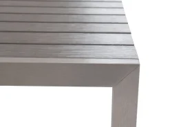 Set da pranzo da giardino con panche 6 posti NARDO Grigio