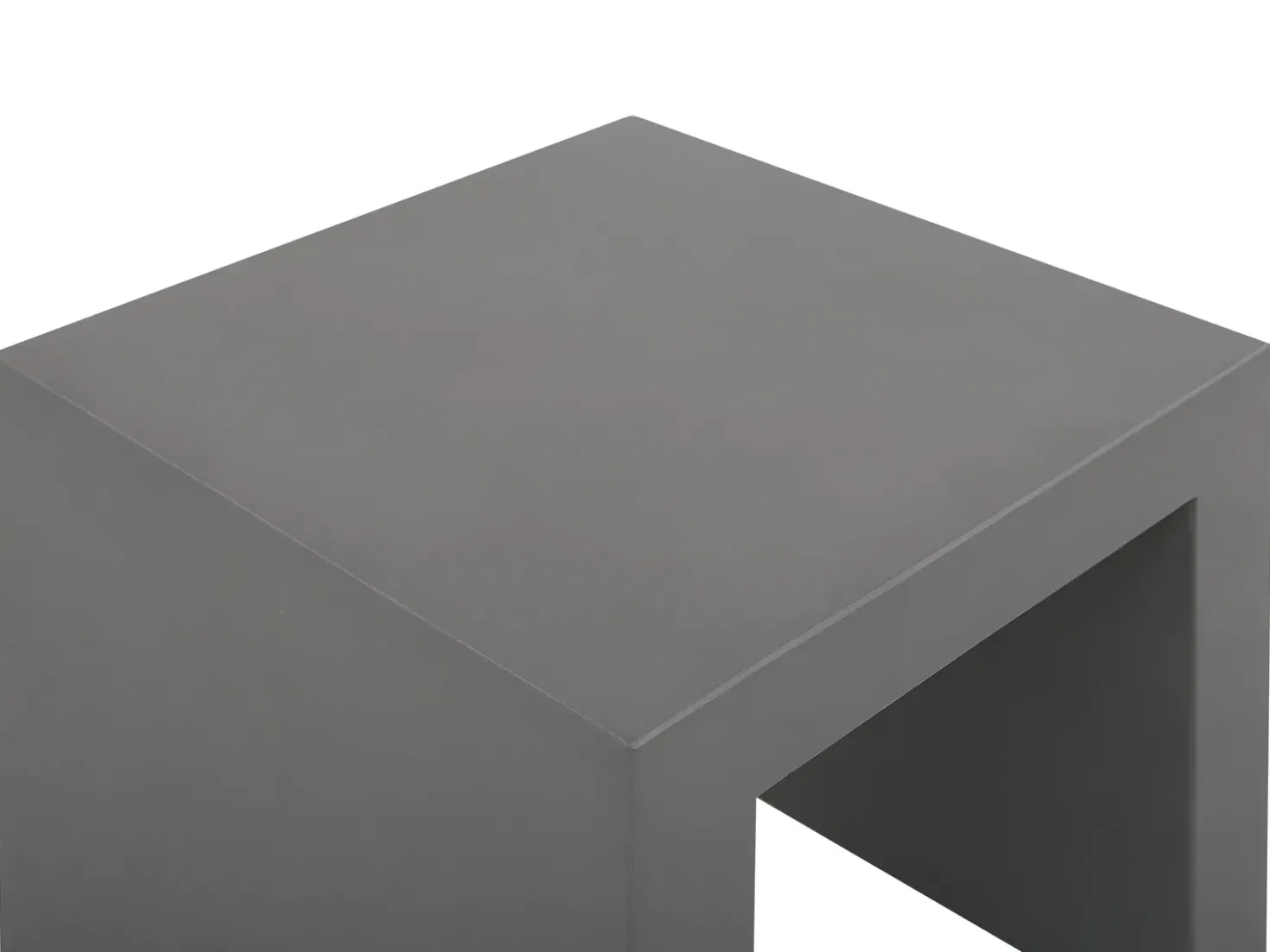 Set da pranzo da giardino con panche e sgabelli 6 posti TARANTO Cemento Grigio