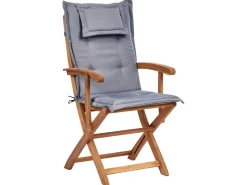 Set da pranzo da giardino 8 posti MAUI II con cuscini Legno d'acacia Grigio grafite
