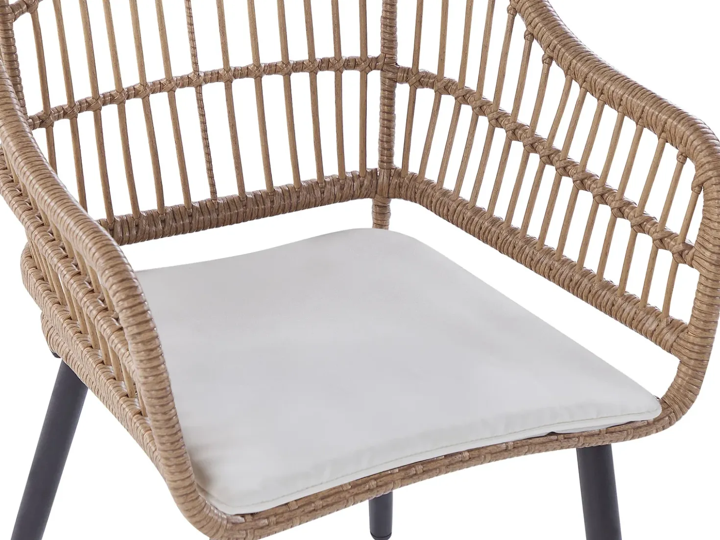 Set da pranzo da giardino 6 posti ALIANO II con cuscini Rattan sintetico (PE) Beige