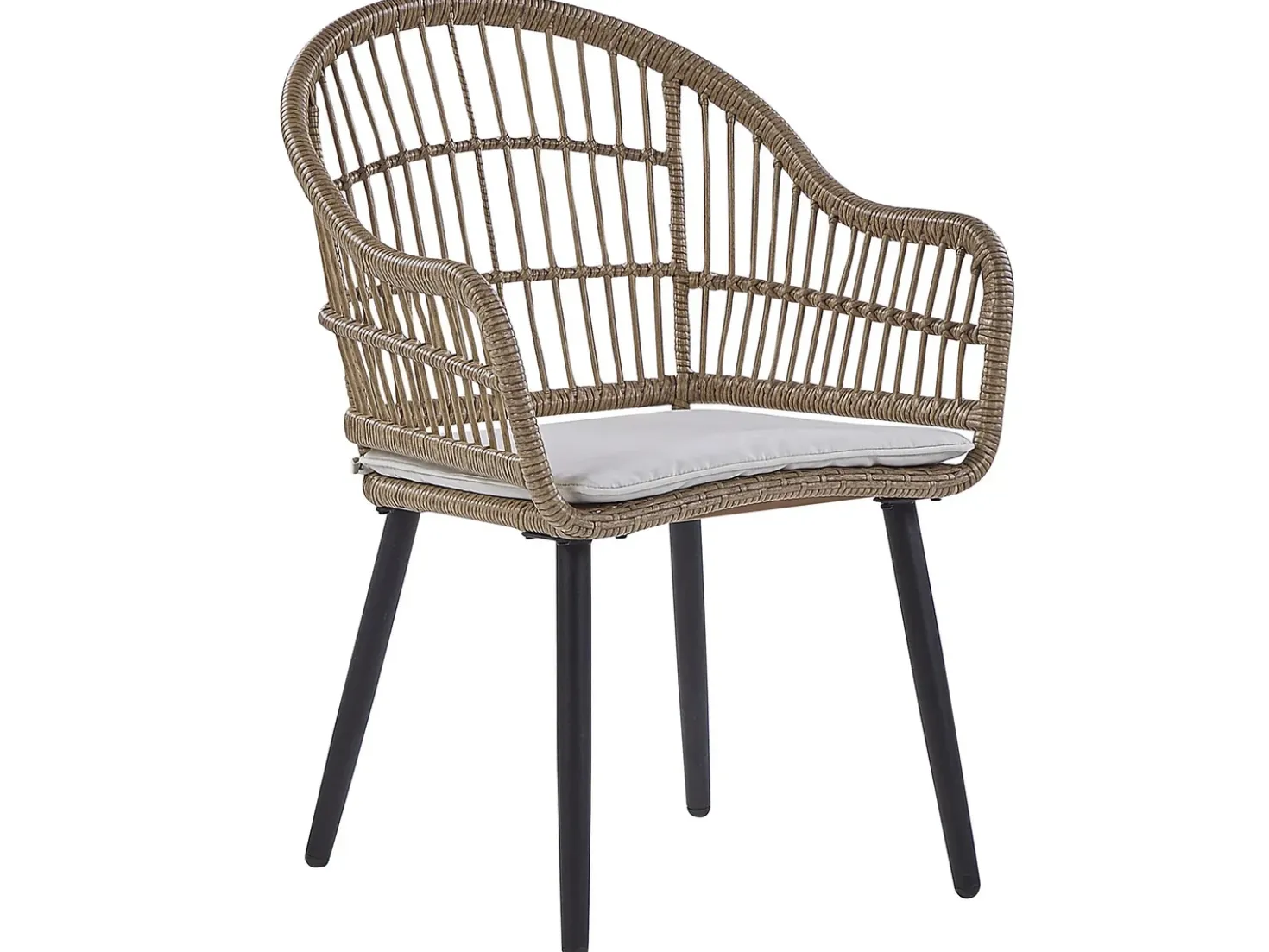 Set da pranzo da giardino 6 posti ALIANO II con cuscini Rattan sintetico (PE) Beige