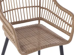 Set da pranzo da giardino 6 posti ALIANO II con cuscini Rattan sintetico (PE) Beige