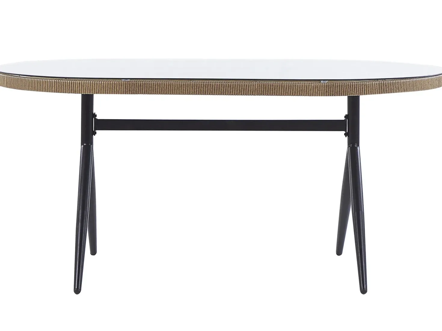 Set da pranzo da giardino 6 posti ALIANO II con cuscini Rattan sintetico (PE) Beige