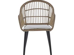 Set da pranzo da giardino 6 posti ALIANO II con cuscini Rattan sintetico (PE) Beige