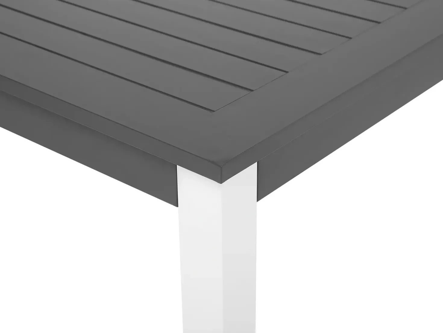 Set da pranzo da giardino 6 posti PANCOLE con cuscini Metallo Grigio