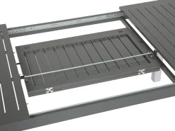 Set da pranzo da giardino 6 posti PANCOLE con cuscini Metallo Grigio
