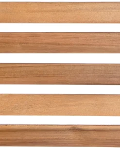 Set da pranzo da giardino 8 posti OMBRIANO Legno di acacia certificato Marrone chiaro