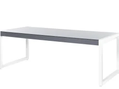 Set da pranzo da giardino 6 posti BACOLI con cuscini Metallo Grigio
