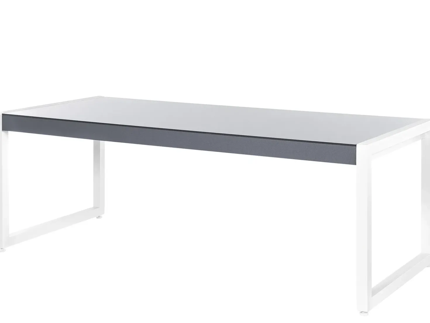 Set da pranzo da giardino 6 posti BACOLI con cuscini Metallo Grigio