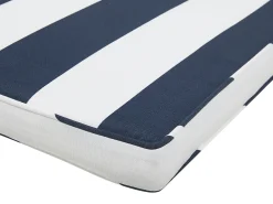 Set da pranzo da giardino 8 posti SASSARI II con cuscini Legno di acacia certificato Blu marino