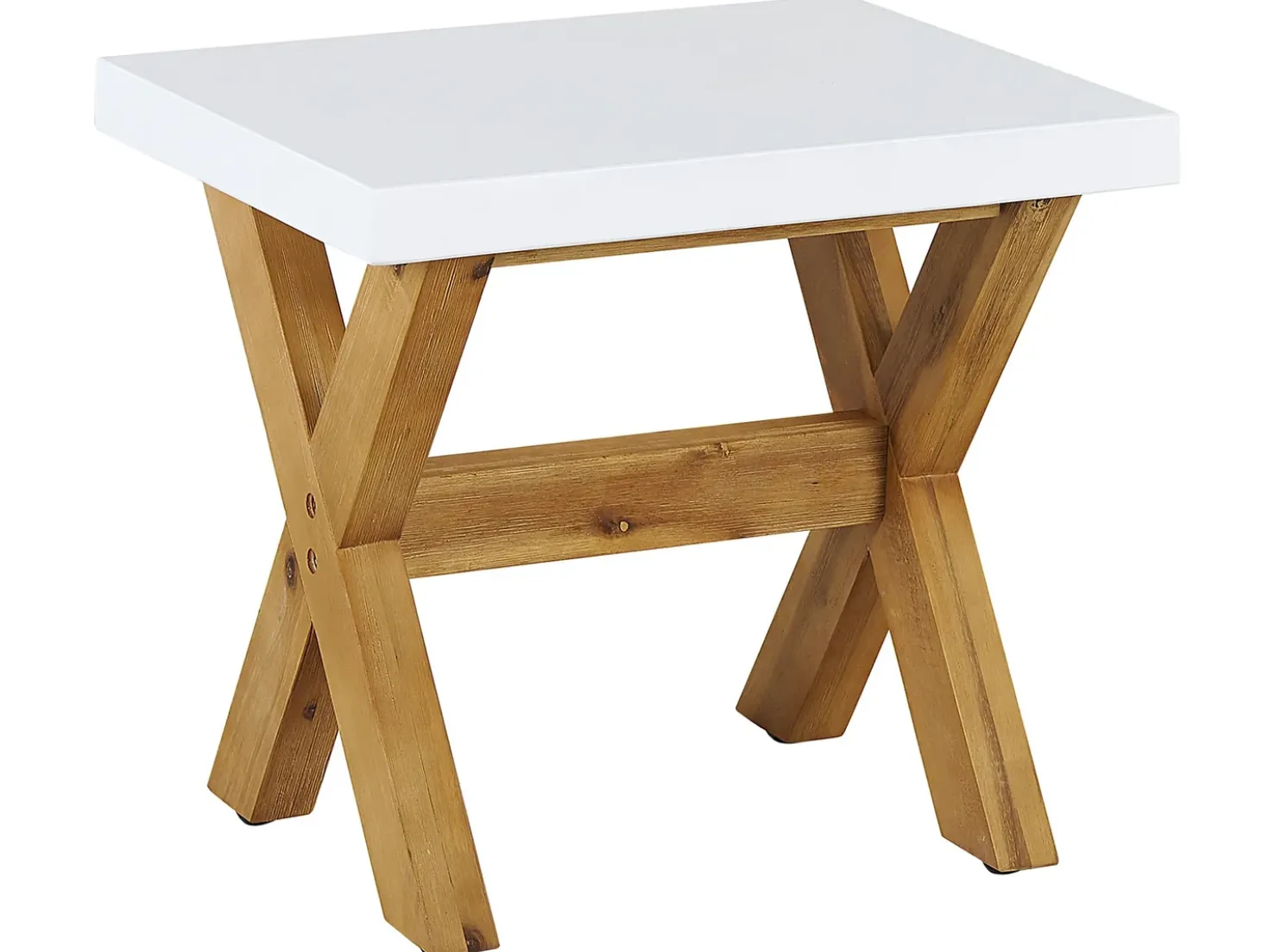 Set da pranzo da giardino con sgabelli 8 posti OLBIA Cemento Bianco