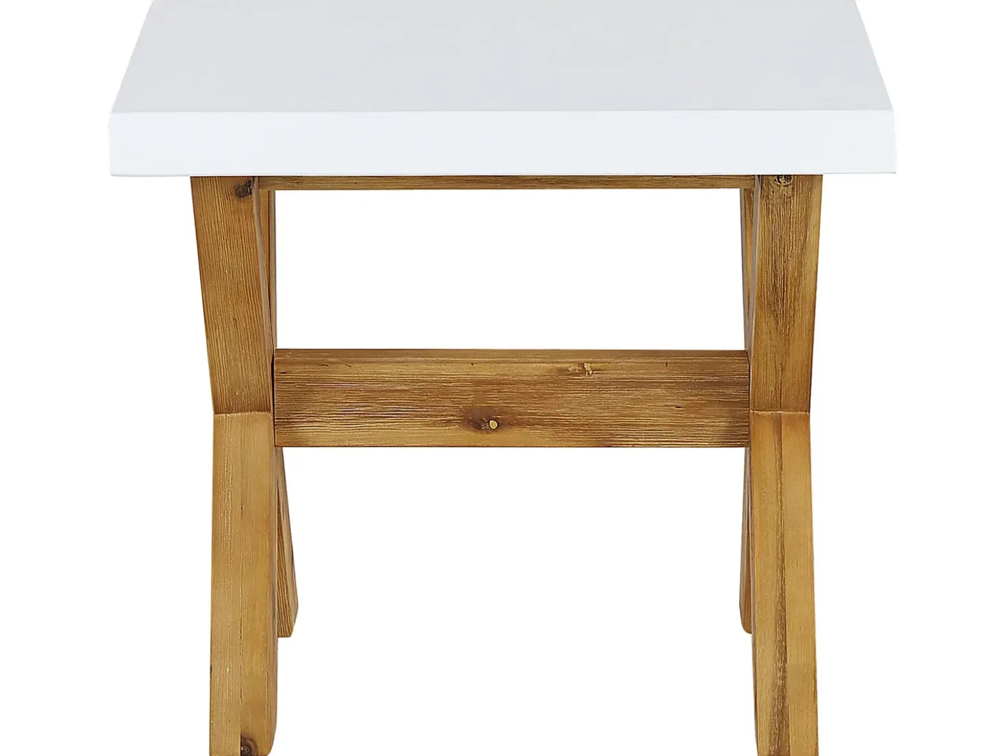 Set da pranzo da giardino con sgabelli 8 posti OLBIA Cemento Bianco