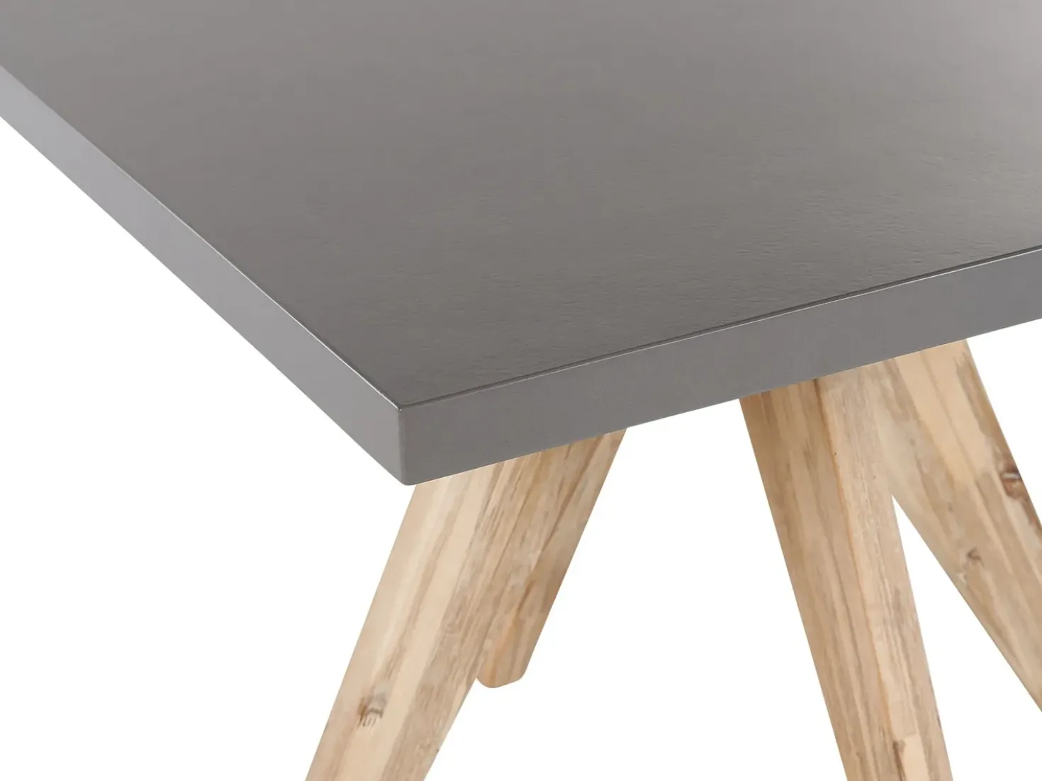 Set da pranzo da giardino 4 posti OLBIA con cuscini Cemento Beige