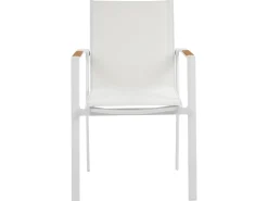 Set da pranzo da giardino 8 posti VALCANETTO/BUSSETO Metallo Bianco