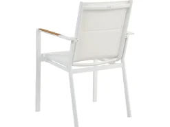 Set da pranzo da giardino 8 posti VALCANETTO/BUSSETO Metallo Bianco