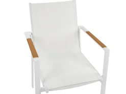 Set da pranzo da giardino 8 posti VALCANETTO/BUSSETO Metallo Bianco