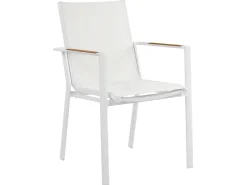 Set da pranzo da giardino 8 posti VALCANETTO/BUSSETO Metallo Bianco