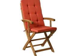Set da pranzo da giardino 8 posti MAUI PREMIUM Legno d'acacia Rosso
