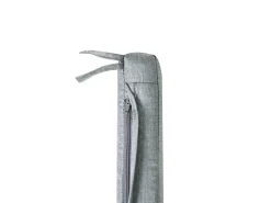 Set da pranzo da giardino 8 posti SASSARI PREMIUM con cuscini Legno di acacia certificato Grigio melange