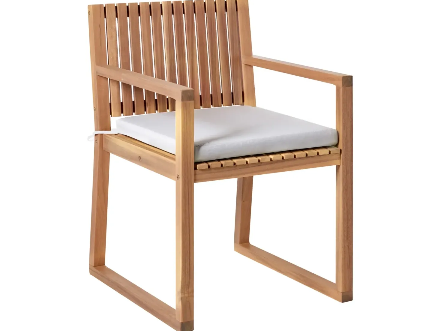 Set da pranzo da giardino 8 posti SASSARI PREMIUM con cuscini Legno di acacia certificato Grigio chiaro