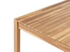 Set da pranzo da giardino 8 posti SASSARI PREMIUM con cuscini Legno di acacia certificato Grigio chiaro