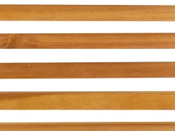 Set da pranzo da giardino con panche 6 posti SULZANO Legno d'acacia Marrone