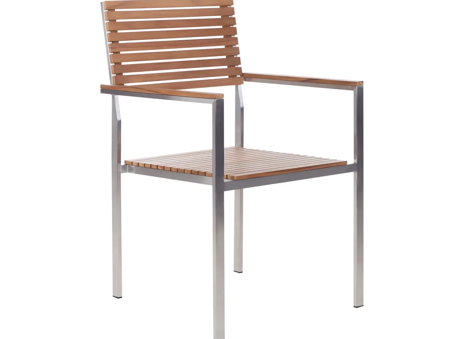 Set da pranzo da giardino 6 posti VIAREGGIO Legno di teak certificato Marrone