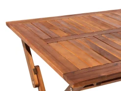 Set da pranzo da giardino 6 posti CENTO con cuscini Legno d'acacia Marrone