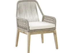 Set da pranzo da giardino 6 posti OLBIA con cuscini Beige