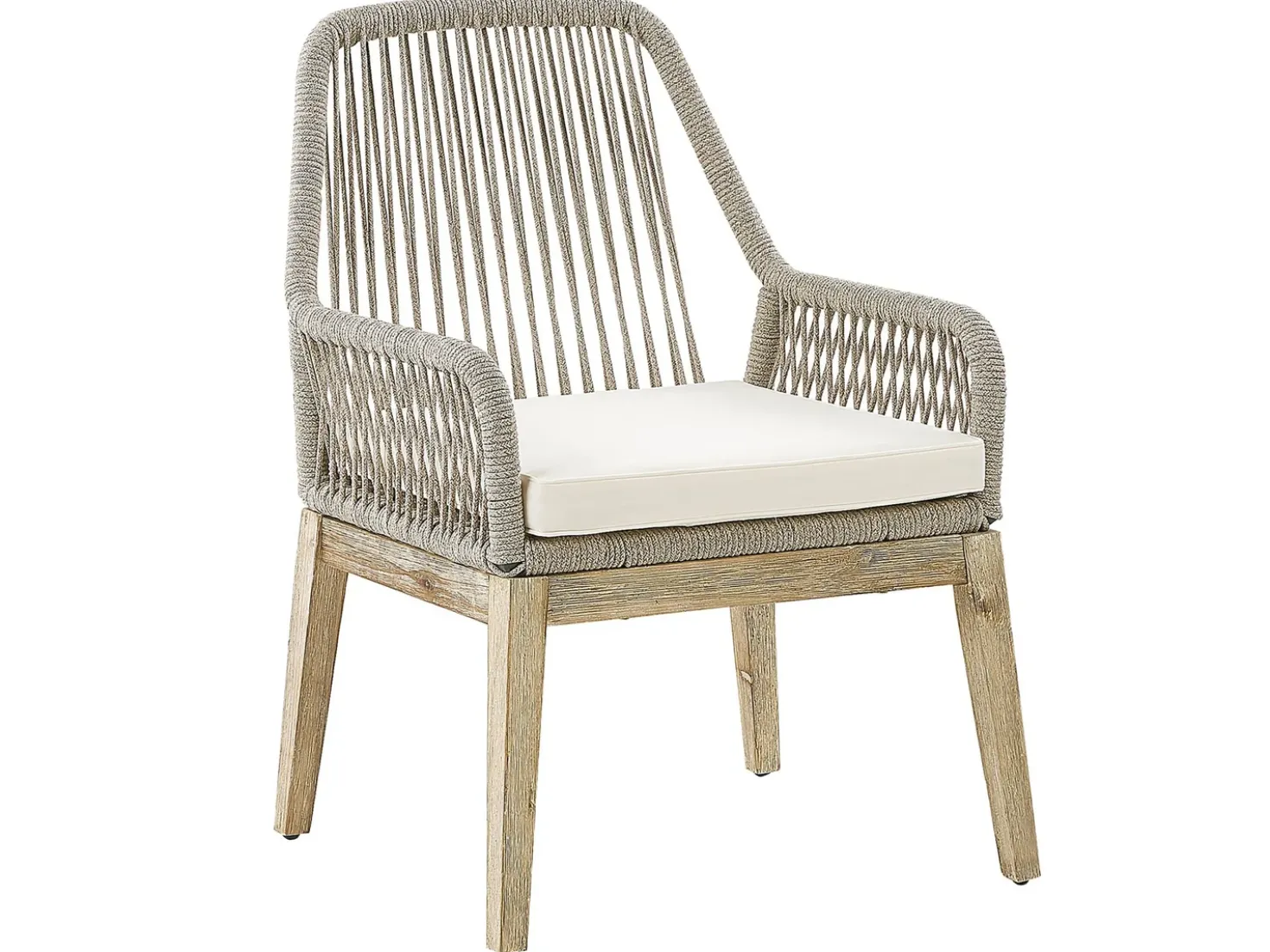 Set da pranzo da giardino 6 posti OLBIA con cuscini Beige